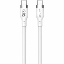 Targus HyperJuice HJ4002WHGL Charging Cable - 2 M - For USB Type C Device, MacBook - USB Type C / USB Type C - White - Tangle Resistant HJ4002WHGL