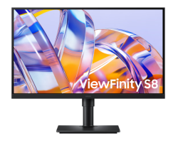 Samsung 27" (16:9) UHD Ips Monitor, DP, HDMI, HDR10, USB-C, USB(3), LAN, H/Adj, Vesa, 3YR LS27H800UAEXXY