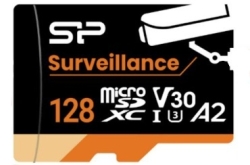 Silicon Power SP128GBSTXDA2V1HCM 128GB Micro Sdxc,100Mbs/R,80Mbs/Write,4K,-25 85C,2YR SP-A2-CCTV-SDXC-128GB
