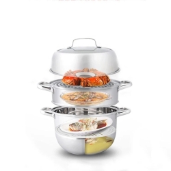 Zhang Xiao Quan 28cm 3-Tier Steamer Elezxqsteamerpot