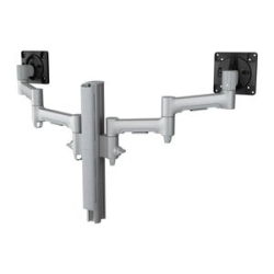 Dual Arm Monitor Mount H - Silver AWMS-2-4640-H-S