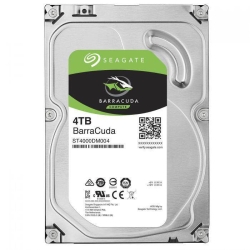 3.5" Sata Drive: 4TB BarraCuda, Sata 6GB/s, 256MB Cache, 5400RPM ST4000DM004