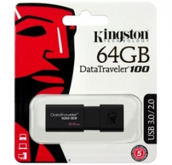 Kingston 64gb Usb 3.0 Datatraveler 100 G3 Dt100g3/64gb