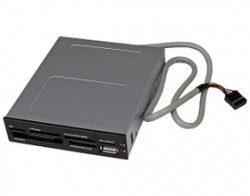 Startech 3.5in Front Bay 22-in-1 Usb 2.0 Internal Multi Media Memory Card Reader With Simultaneous