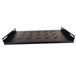 Ldr Fixed 1U 275mm Deep Shelf Recommended For 19" 450/550mm Deep Cabinet - Black Metal Construction WB-CA-19