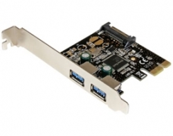 Startech 2 Port Pci Express (pcie) Superspeed Usb 3.0 Controller Card W/ Sata Power - Pcie Usb