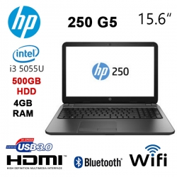 Hp 250 G5 - Core I3-5005u 15.6" Hd Led/ 500gb/ Wlan & Bt Combo/ 4gb Ddr3l/ Win 10 Home 64/ Dvd