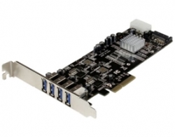 Startech 4 Port Dual Bus Pci Express (pcie) Superspeed Usb 3.0 Card Adapter With Uasp - Sata/ Lp4