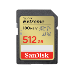 SanDisk 512GB Extreme Sd Uhs-I Card (Sdsdxvv-512G-Gncin) FFCSAN512GSDXVV
