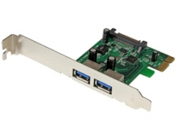 Startech 2 Port Pci Express Pcie Superspeed Usb 3.0 Card Adapter With Uasp - Sata Power - Dual