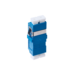 Lc Os1/Os2 Singlemode Through Coupler Flangeless Duplex | Blue 015.002.0081