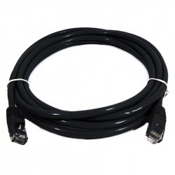 8Ware CAT6A Cable 0.25m (25cm)- Black Premium RJ45 Ethernet Network LAN Utp Patch Cord 26AWG Cu Jacket PL6A-0.25BLK