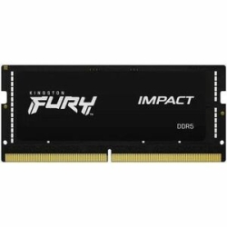 Kingston Fury Impact RAM Module For Notebook, Computer - 32 Gb (2 X 16GB) - DDR5-6000/Pc5-48000 DDR5 Sdram - 6000 MHz Single-rank Memory - CL38 - 1.35 V - Non-ECC - Unbuffered - 262-pin - Sodimm KF560S38IBK2-32