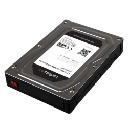 Startech 2.5 To 3.5 Sata Aluminum Hard Drive Adapter Enclosure With Ssd/ Hdd Height Up To 12.5mm