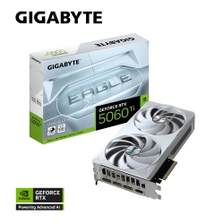 Gigabyte GeForce RTX™ 5060 Ti Eagle OC Ice 8G, 2617 MHz, 28 Gbps, GDDR7, 128 Bit, PCI-E 5.0, Atx, Psu 650W, DisplayPort 2.1b *3, HDMI 2.1b *1 GV-N506TEAGLEOC ICE-8GD