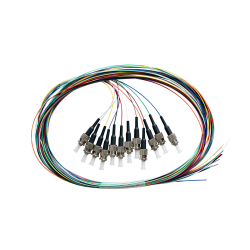 2m Fibre Pigtail St OM4 Multimode Backward Compatible With OM3 | 12 Pack 015.012.1404