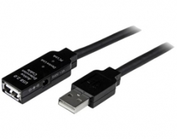Startech 5m Usb 2.0 Active Extension Cable M/ F - 5 Meter Usb A Male To Usb A Female Usb 2.0 Repeater/ USB2AAEXT5M