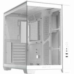 Asus A32 White Atx Dual-chamber Case With Panoramic Design Supporting Up To 420mm Graphics Cards In Length 360mm Radiators And CPU Air Coolers Up To 165mm In Height A32 TG White NO FAN