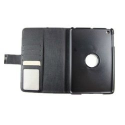 360 Rotational Leather Carry Case With Magnetic Flip For Mini IPad (Black Color Only) MOBACC7229IPADM