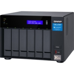 Qnap TVS-672XT-i3-8G 6-Bay Nas, IntelÂ® Coreâ„¢ I3-8100T 4-core 3.1 GHz Processor, 8GB DDR4 RAM (max 32GB RAM),1 X 10GBase-T Port,2 X Thunderbolt 3 Port, 2y Wty TVS-672XT-i3-8G