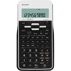 Sharp EL531TH Scientific Calculator - 273 Functions - LCD Display - 2 Line(s) - 12 Digits - LCD - Battery Powered - 1 X Aaa - 161 Mm Height X 80 Mm Width X 15 Mm Depth - White, Black - Plastic EL531THBWH