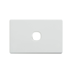 4C | Elegant 1 Gang Rigid And Cover Plate - White 040.0.0113