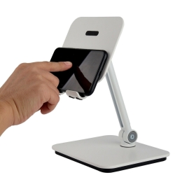 Full Motion 3 In 1 Smartphone Tablet And Notebook Holder White MOBACCOTK1W