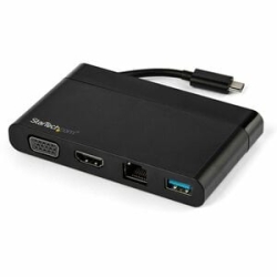 StarTech.com USB Type C Docking Station For Notebook - 1 Displays Supported - 4K - 4096 X 2160, 3840 X 2160, 1920 X 1200 - 2 X USB Ports - 2 X USB 3.0 - USB Type-A - USB Type-C - Network (Rj-45) - Hdmi - VGA - Thunderbolt - Wired - Gigabit Ethernet - Win