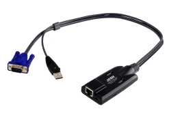 Aten Kvm Cable Adapter With RJ45 To VGA & USB For Kh, Kl, Km And Kn Series KA7170-AX