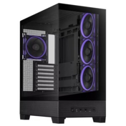 Asus A31 Plus Case - Mid Tower - Argb - Atx, Micro-ATX, Mini-ITX, Btf - Black A31 Plus TG Argb Black