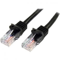 Startech 1 M Black Cat5e Snagless Rj45 Utp Patch Cable - 1m Patch Cord - Ethernet Patch Cable - 45PAT1MBK