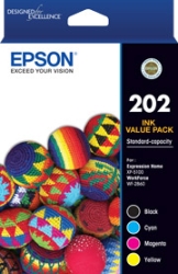 Epson 202 Std 4 Ink Pack - Xp-5100,Wf-2860 C13T02N692