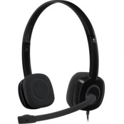 Logitech H151 Single-pin Stereo Headset - Black 981-000587