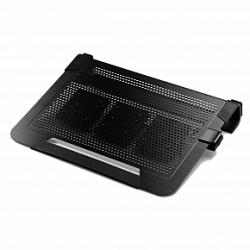 Coolermaster Black Aluminum Notebook Cooler 3x 8cm Moveable Fans Cable Management Up T Components