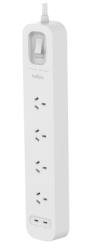Belkin 4-Outlet Surge Protector With Dual Usbc 30W Pps, 2M Cord SRB005AU2M