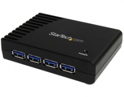 Startech 4 Port Black Superspeed Usb 3.0 Hub St4300usb3