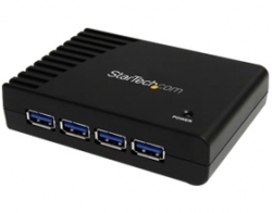 Startech 4 Port Black Superspeed Usb 3.0 Hub St4300usb3