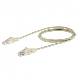 Startech 1.5 m CAT6 Cable - Slim CAT6 Patch Cord - Grey - Snagless RJ45 Connectors - Gigabit Ethernet Cable - 28 AWG N6PAT150CMGRS
