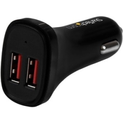 Dual Port USB Car Charger - 24W / 4.8A USB2PCARBKS