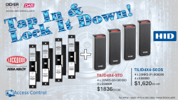 Hid Signo 20 Std X 4 & Assa Abloy ES9000 X 4 Tap In & Lock It Down Promotion TILID4X4-STD