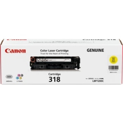 Canon CART318Y Original Laser Toner Cartridge - Yellow Pack - 2400 Pages CART318Y