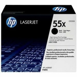 HP 55X High Yield Black Original LaserJet Toner Cartridge CE255X