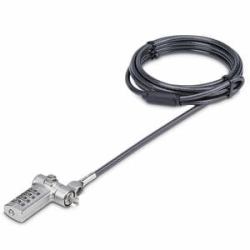StarTech.com Universal Laptop Lock 6.6ft, Security Cable For Notebook Compatible W/Noble Wedge®/Nano/K-Slot; Keyless Combo. Locking Cable - Universal Laptop Lock Compatible W/ Noble Wedge/K-Slot/Nano Security Slots; Adjustable Lock Tip - Cut-resistant S