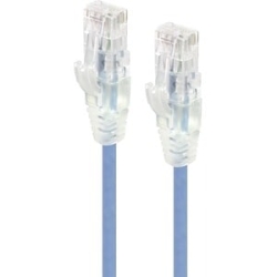 Alogic 1m Blue Ultra Slim Cat6 Network Cable - Series Alpha C6S-01BLUR