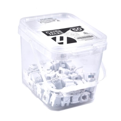 Australian Style Cat 5E RJ45 Jack. Universal Termination. 50 Pack. White 010.003.0002U