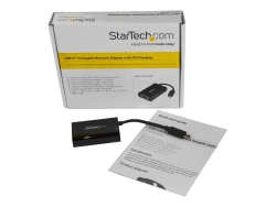 Startech USB-C To GbE Adapter, TB3 Compatible, USB-C Pd, Black, 2YR US1GC30PD