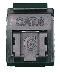 CAT6 Keystone RJ45 Jack For 110 Face Plate | 10 Pack Black 010.004.1003