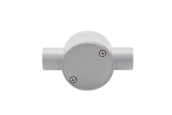 4C | Junction Box 20mm 2 Way Through - 10 Pack 040.040.0378