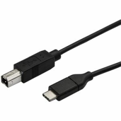 StarTech.com 0.5m USB C To USB B Printer Cable - M/M - USB 2.0 - USB C To USB B Cable - USB C Printer Cable - USB Type C To Type B Cable - Cable For Printer, Scanner - First End: 1 X 24-pin USB 2.0 Type C - Male - Second End: 1 X 4-pin USB 2.0 Type B - M