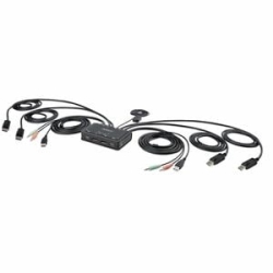 StarTech.com C2-Dd46-Ua2-Cbl-Kvm Kvm Switchbox - 2 Computer(s) - 1 Local User(s) - 4K - 3840 X 2160 - 4 X USB - 6 X DisplayPort C2-DD46-UA2-CBL-KVM
